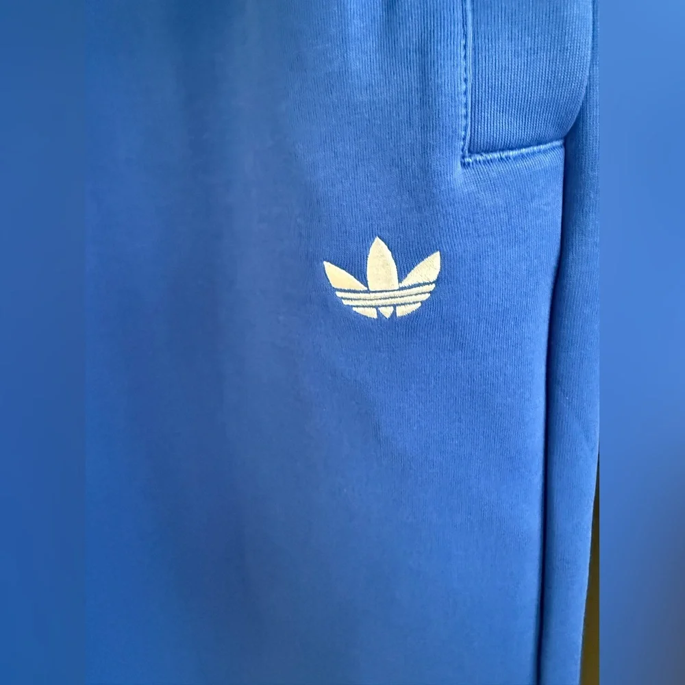 Adidas Royal Blue Loose High Rise Wide Leg with Unexpected White Stripes. M •NWT - Picture 7 of 11